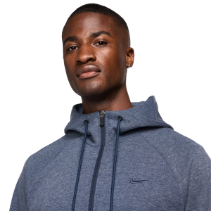 Nike Dri-FIT UV Primary Full-Zip Hoodie - Men's - Obsidian/Heather/Obsidian