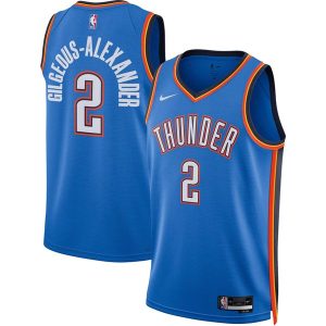 Nike Thunder Swingman Icon Jersey - Men's - Signal Blue/Orange/White