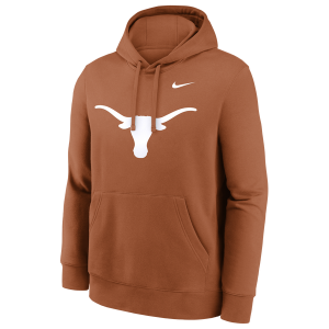 Nike Texas Primetime Evergreen Club Fleece P/O Hoodie - Men's - Burnt Orange