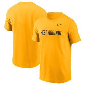 Nike West Virginia Primetime Evergreen Wordmark... - Men's - Gold